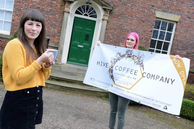 Hive Coffee Company owners Sarah Turner and Eve McPadden.