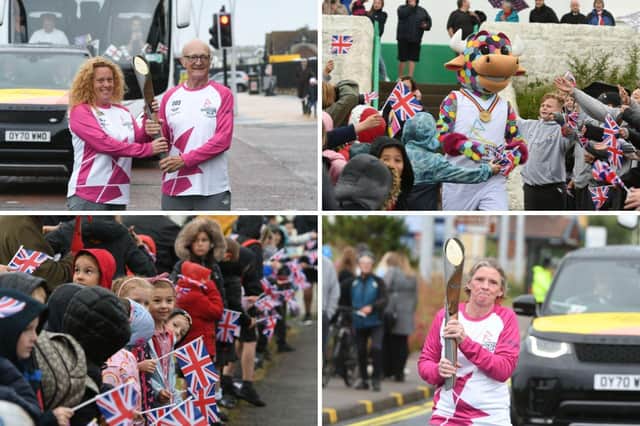 Pictures from the baton relay in South Tyneside.