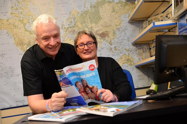 Westoe Travel owners Graeme and Joan Brett.