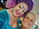 Jo Hogg and entertainer Ophelia Balls