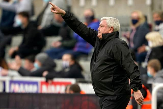 Newcastle United head coach Steve Bruce. (Photo by OWEN HUMPHREYS/POOL/AFP via Getty Images)