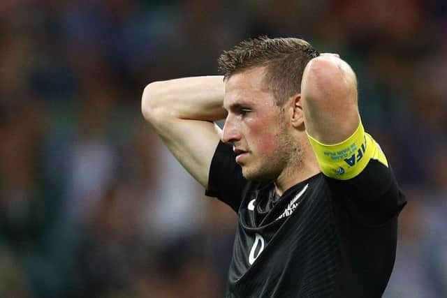 Newcastle United striker Chris Wood in action for New Zealand  (Photo by Buda Mendes/Getty Images)