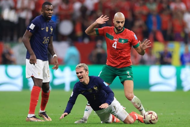 Morocco’s run to the semi-final was helped in no small part but the stunning form and emergence of Amrabat on the world stage. An all-action centre-midfielder, Amrabat has drawn favourable comparisons to N’Golo Kante, such is his tireless work in midfield.