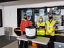 Nexus staff at the donation point