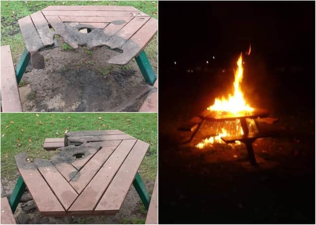 Police said they have stepped up patrols to catch culprits who vandalised Jarrow’s scenic West Park over three nights.