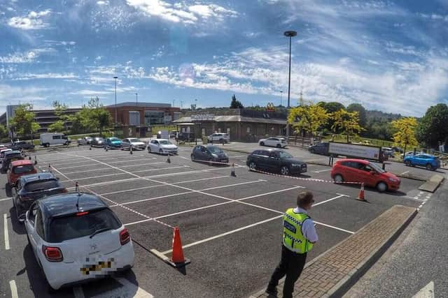 Long queues outside McDonald's in Gateshead before 12pm on opening day. Pictures by North News and Pictures