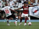 Marinho (R) of Flamengo competes for the ball with Andrey dos Santos of Vasco da Gama during a match between Flamengo and Vasco da Gama as part of Campeonato Carioca 2022 at Estadio Olímpico Nilton Santos on March 06, 2022 in Rio de Janeiro, Brazil. (Photo by Buda Mendes/Getty Images)