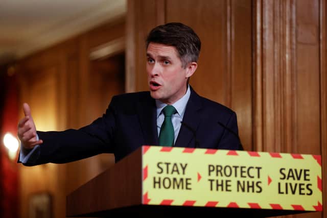 Education Secretary Gavin Williamson holds a virtual news conference at 10 Downing Street. Picture: John Sibley - WPA Pool/Getty Images.