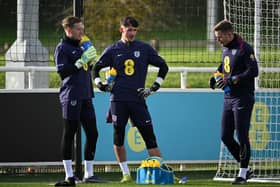 James Trafford is currently away with England (Photo by OLI SCARFF/AFP via Getty Images)