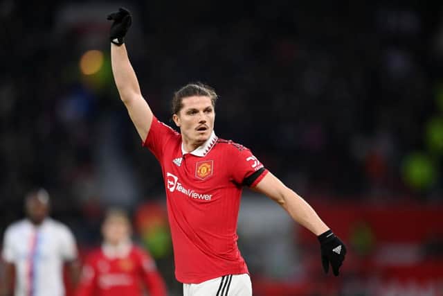 Newcastle United 'considered' a move for Marcel Sabitzer before he joined Manchester United (Photo by Michael Regan/Getty Images)