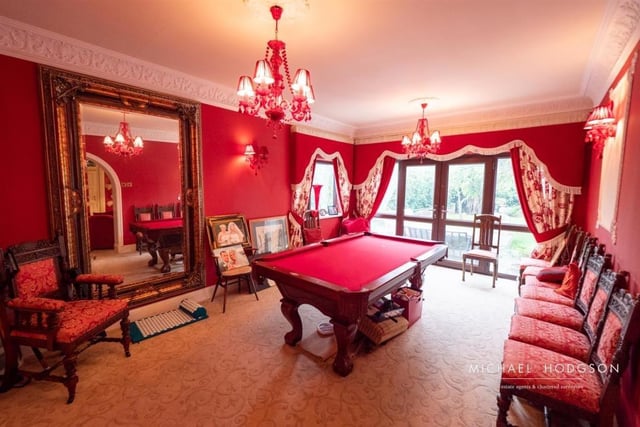 The games room leads to the garden.