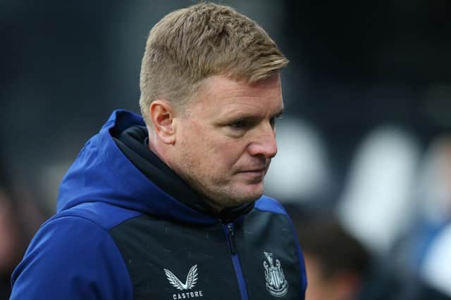 Newcastle United head coach Eddie Howe.