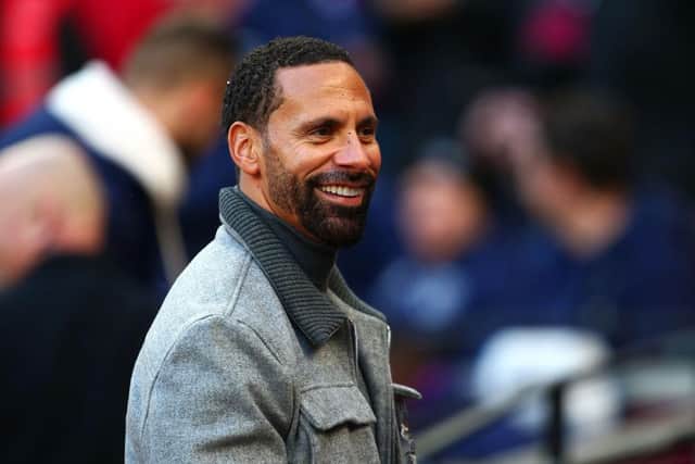 Former Manchester United defender Rio Ferdinand responded to a tweet by a Newcastle United fan. (Photo by Charlie Crowhurst/Getty Images)