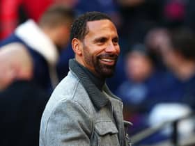 Former Manchester United defender Rio Ferdinand responded to a tweet by a Newcastle United fan. (Photo by Charlie Crowhurst/Getty Images)