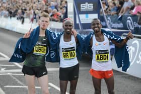 Mo Farah and Bashir Abdi competed in last year's Simplyhealth Great North Run