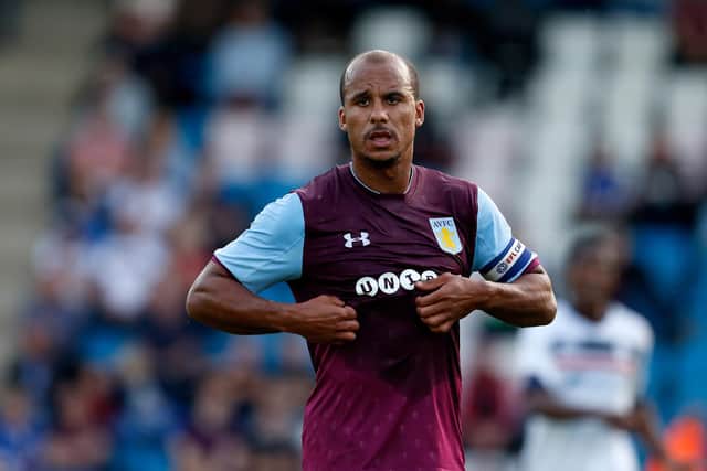 TELFORD, ENGLAND - JULY 12: Gabriel Agbonlahor of Aston Villa during the Pre-Season Friendly between AFC Telford United and Aston Villa at New Bucks Head Stadium on July 12, 2017 in Telford, England. (Photo by Malcolm Couzens/Getty Images)