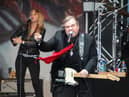Meat Loaf performing at Newbury Racecourse in 2013.