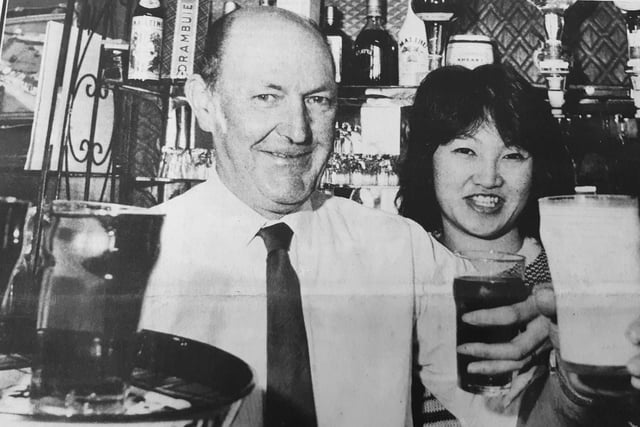 Tom Nicol pulled his last pint as mine host of the famous KIwi Tavern in Auchtertool.
He first came to the village to sell pints of milk,. but switched to pulling pints for 22 years.