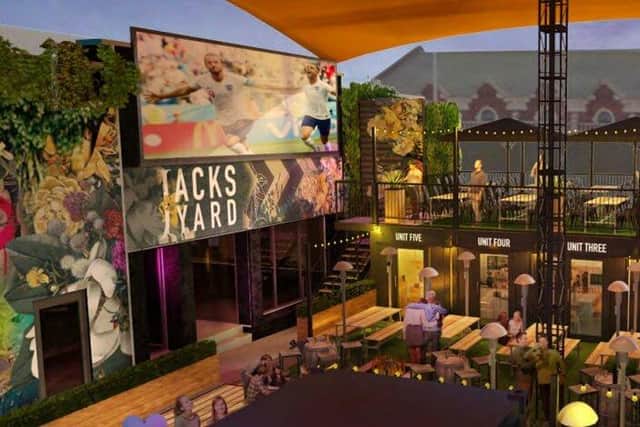 Indicative artist impressions of shipping container development, Jacks Yard, in South Shields. Credit: MyPerspective Interior Commercial Architecture