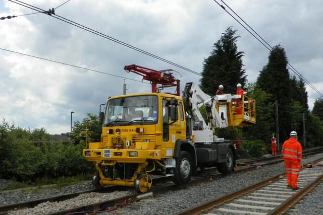 The overhead wires are 40 years old.