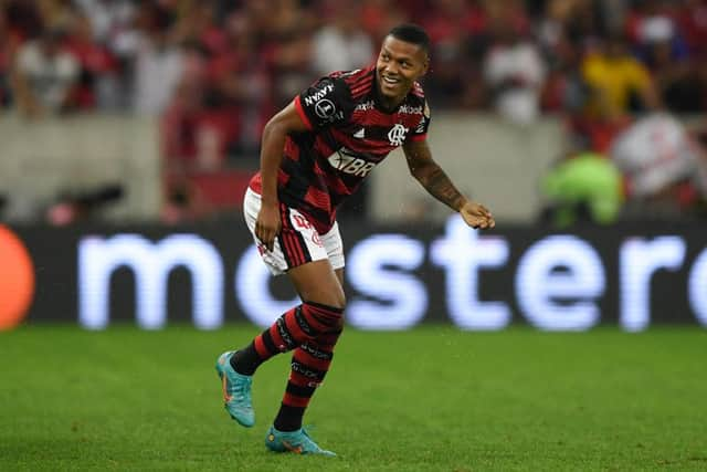 Flamengo's Matheus Franca has been linked with a move to Newcastle United (Photo by MAURO PIMENTEL/AFP via Getty Images)