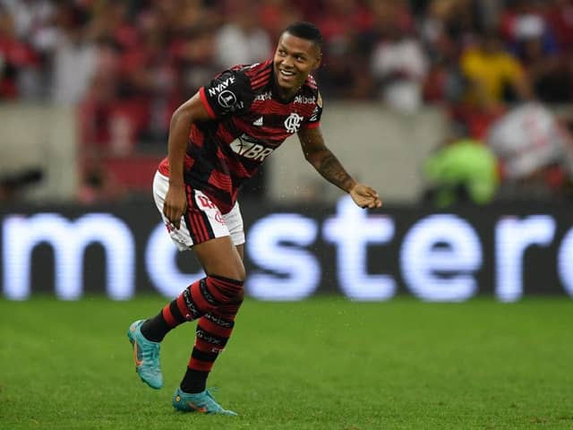 Flamengo's Matheus Franca has been linked with a move to Newcastle United (Photo by MAURO PIMENTEL/AFP via Getty Images)