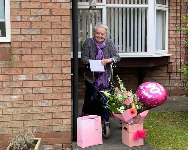 Former councillor and mayor, Maisie Stewart turns 90.