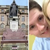 Chloe Rutherford and Liam Curry memorial bench
