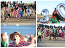 The annual Cancer Connections Boxing Day Dip at Littlehaven beach, South Shields