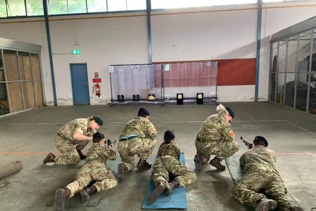 Rifle shooting with the cadets