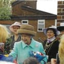 Queen visit to St Joseph's Catholic Primary, Jarrow in 2002.