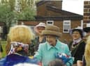 Queen visit to St Joseph's Catholic Primary, Jarrow in 2002.