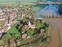 Flooding in Alfriston. Picture by Eddie Mitchell