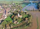 Flooding in Alfriston. Picture by Eddie Mitchell