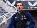 Chris Wood arrives at St James's Park.