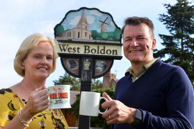 Katie and Sean Hudson aim to have a Macmillan Coffee morning that will join East and West Boldon.