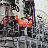 Prime Minister Boris Johnson at the ORE Catapult facility in Blyth. Pictures by Ben O’Connell