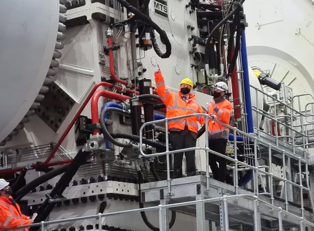 Prime Minister Boris Johnson at the ORE Catapult facility in Blyth. Pictures by Ben O’Connell