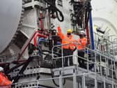 Prime Minister Boris Johnson at the ORE Catapult facility in Blyth. Pictures by Ben O’Connell