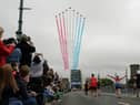 The Red Arrows have been confirmed to make a return to the Great North Run in 2023. The RAF team did not perform last year following the death of Queen Elizabeth II. (Photo by Ian Forsyth/Getty Images)
