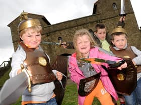 A gladiator battle at Arbeia Roman Fort. Who do you recognise in this photo from seven years ago?