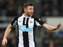 Newcastle player Paul Dummett in action during the Premier League match between Newcastle United and Watford at St. James Park on January 15, 2022 in Newcastle upon Tyne, England. (Photo by Stu Forster/Getty Images)