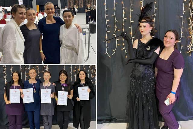 Hair and beauty students wowed at the event.