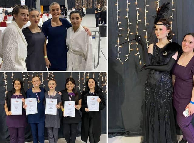 Hair and beauty students wowed at the event.
