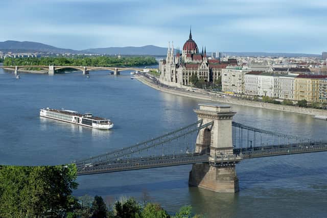 Sailing through beautiful Budapest. Image: Viking