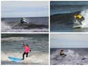 Surfers at the South Shields Surf Club Octuberfest competition