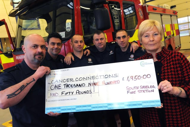 South Shields firefighters raised almost £2000 for Cancer Connections through Movember in 2013. Recognise anyone?