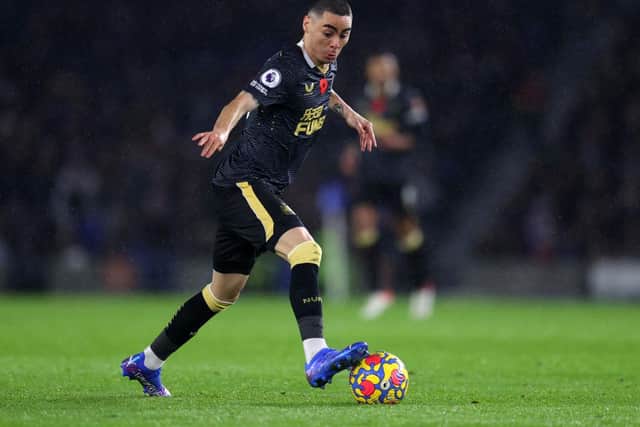 Will Miguel Almiron be able to find his way back into the Newcastle United team? (Photo by Catherine Ivill/Getty Images)