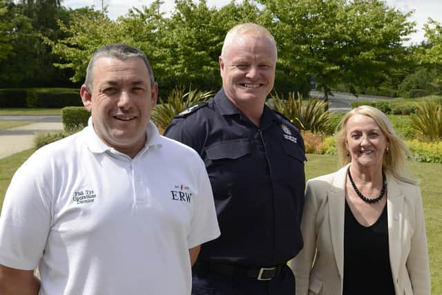 (L to R) Chair Cllr Phil Tye, CFO Chris Lowther and Vice-Chair Cllr Carole Burdis.