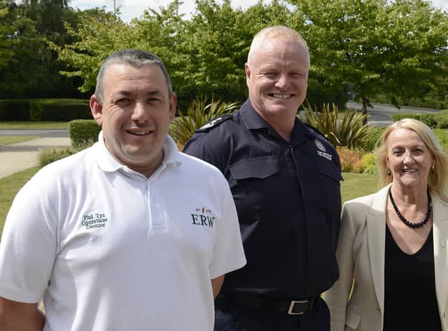 (L to R) Chair Cllr Phil Tye, CFO Chris Lowther and Vice-Chair Cllr Carole Burdis.